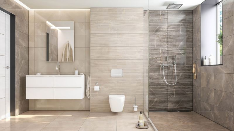 Palermo glaseret flise 30 x 60 cm crema 0,9 m²