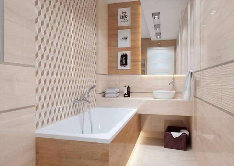 Pineta Arte glaseret flise 30,8 x 60,8 cm brun 1,12 m²