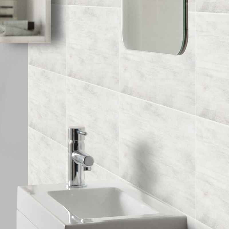 GoodHome Urca glaseret flise 29,7 x 60 cm lysgrå 1,25 m²