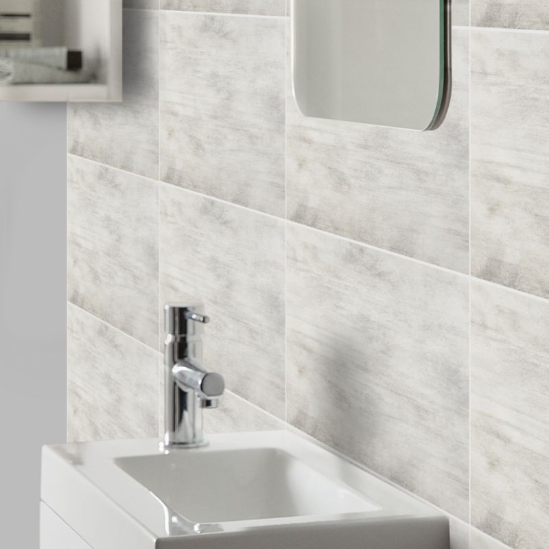 GoodHome Urca glaserede fliser 29,7 x 60 cm grå 1,25 m²