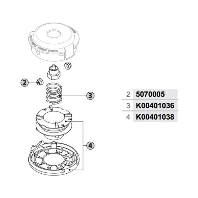 Universal snørehovede Partner TA5M 109 mm
