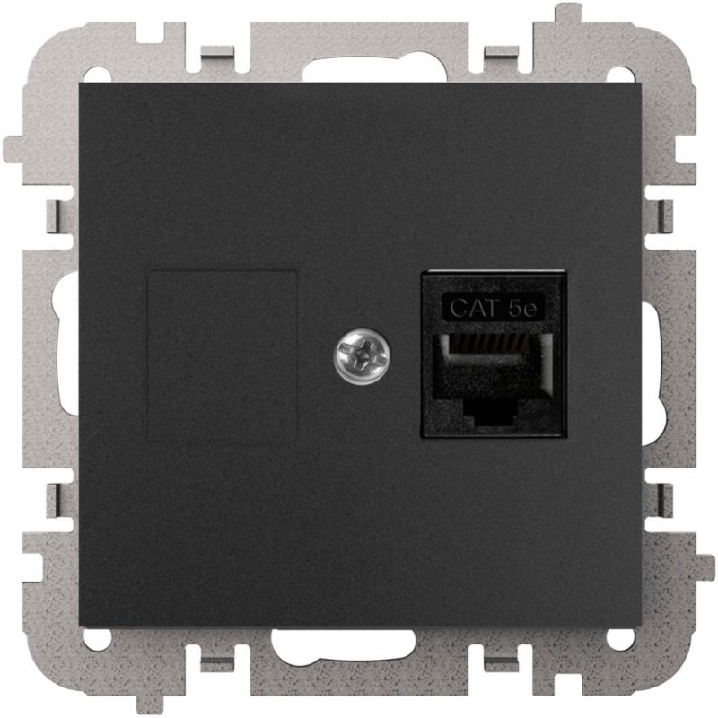 Elektro-Plast Vestra RJ45 sort indbygningsnetværksstik