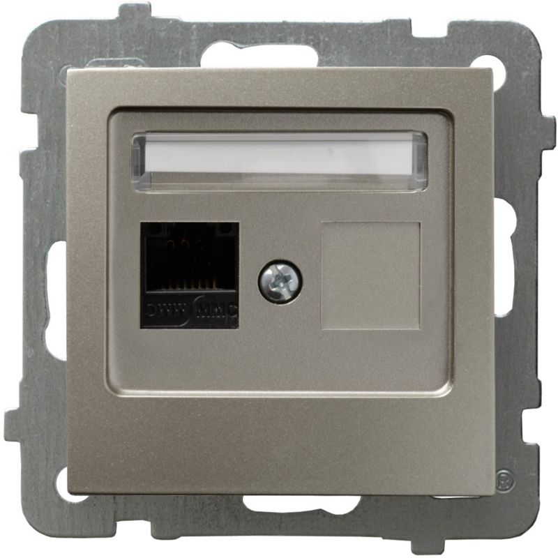 Ospel As enkelt computerstik i satin