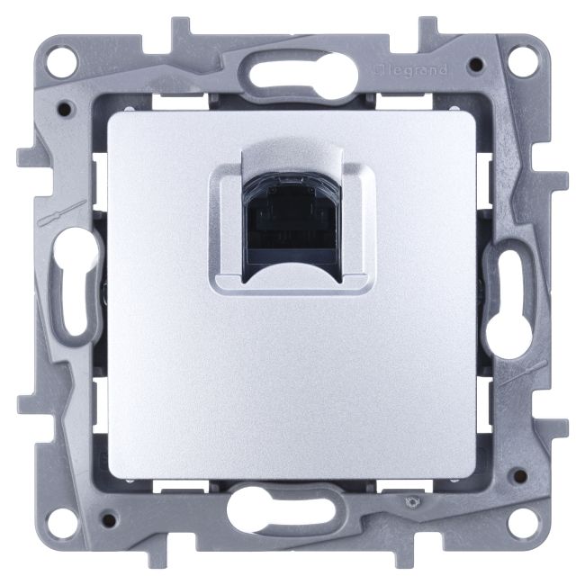 RJ45 Legrand Niloe kat. 6 computerstik i aluminium