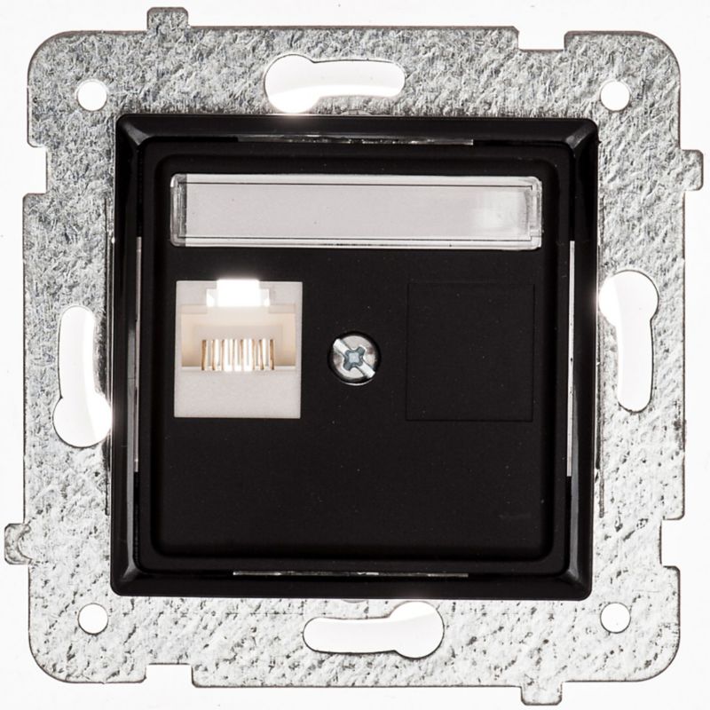 Rosa sort indbygningscomputerstik