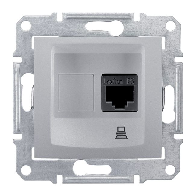 Schneider Electric Sedna kategori 5e computerstik i aluminium