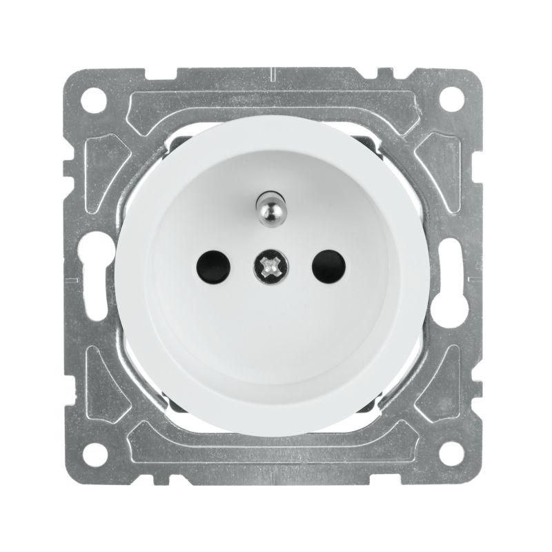 DPM Solid Oval enkeltstik med jord, hvid