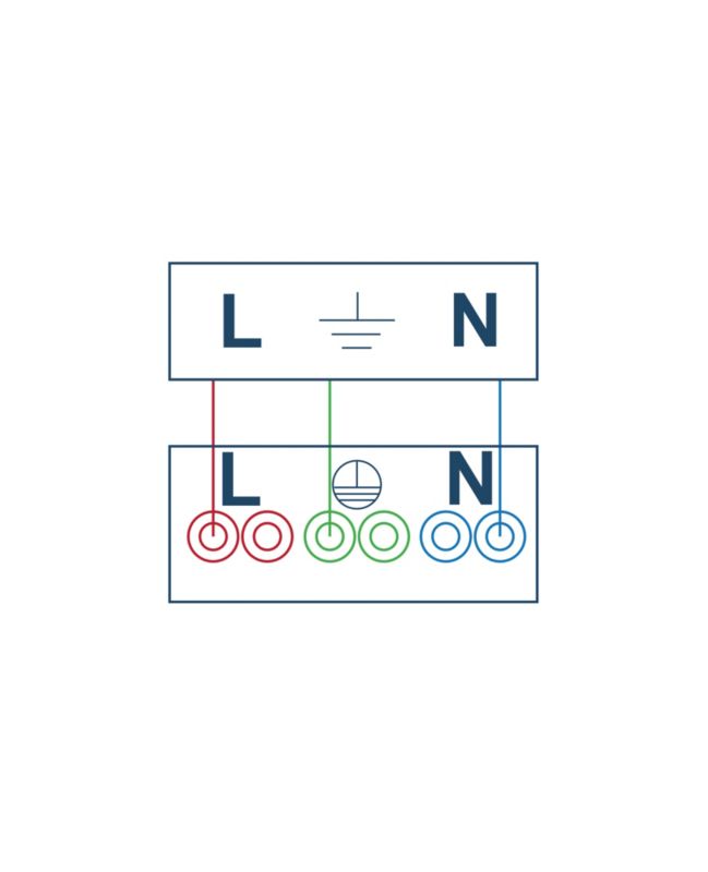 Jacobsen Kennet enkelt indbygningsstik med jord, hvid