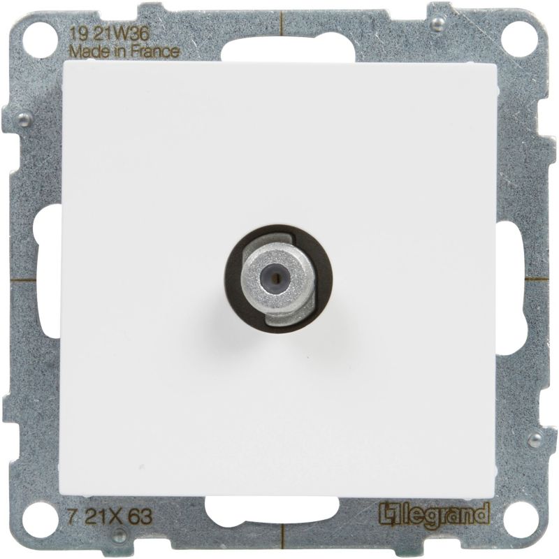 Legrand Suno TV-afslutningsstik type F hvid