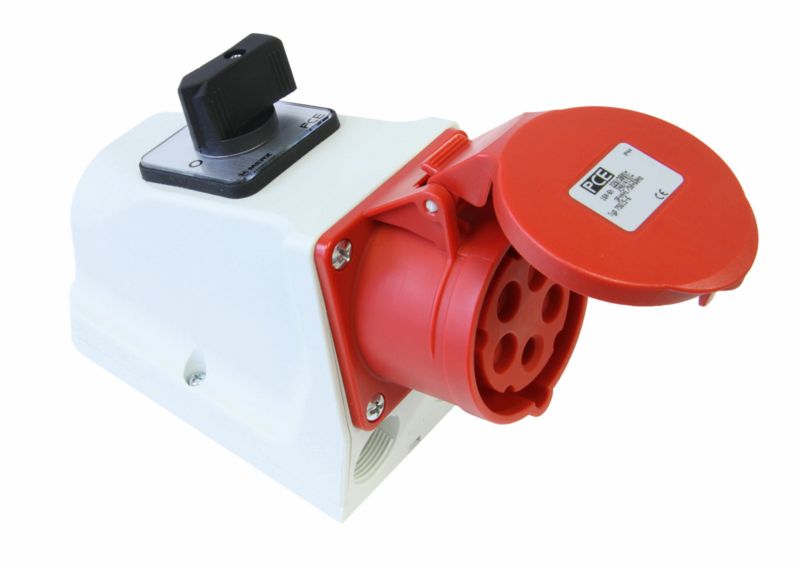 Stik med afbryder PCE 400 V 5P 16 A