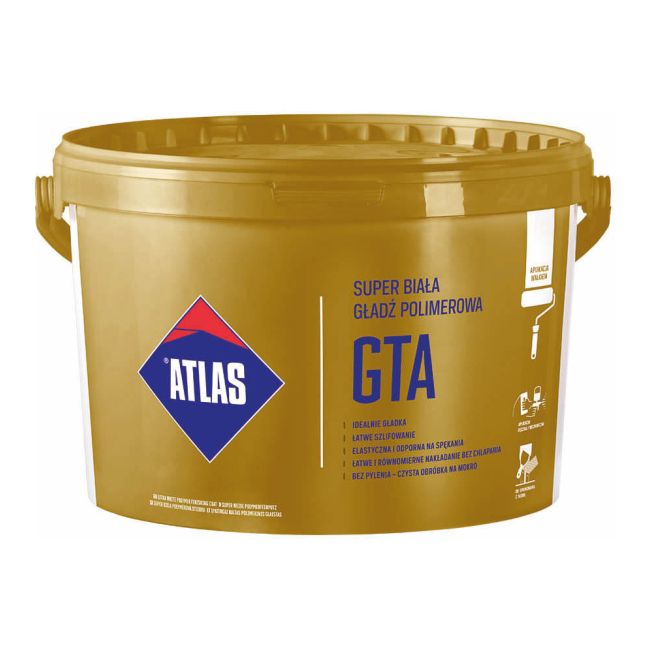 Færdig polymerpuds Atlas GTA 18 kg