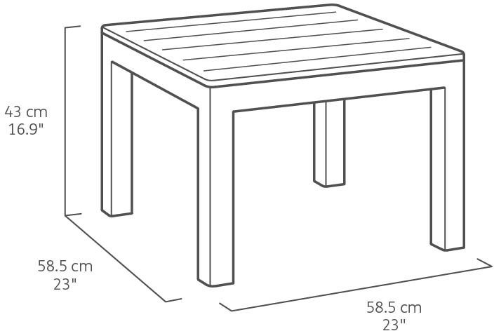 Færdigt 4-personers havesæt Keter Claire