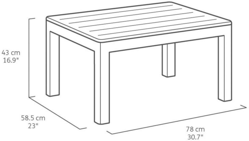 Færdigt 5-personers havemøbelsæt Keter Claire