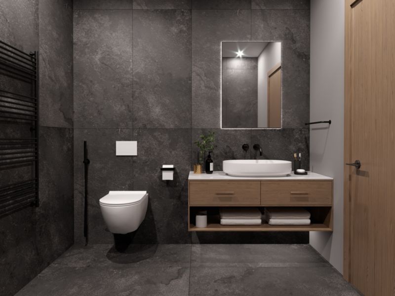 Gres Magma Slim 60 x 120 cm grå 2,88 m²