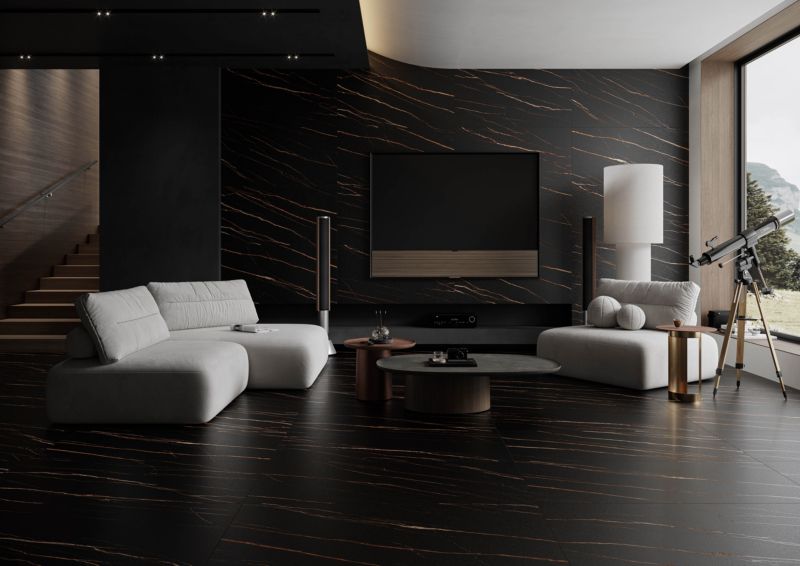 Marquina porcelænsflise 60 x 120 cm graphite 1,44 m²