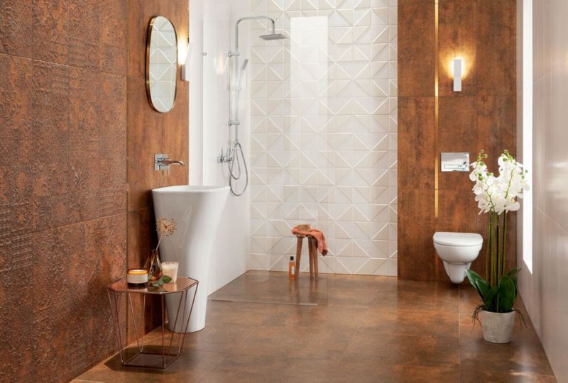 Frostbestandig porcelænsflise Finestra Arte 59,8 x 59,8 cm brun 1,43 m²