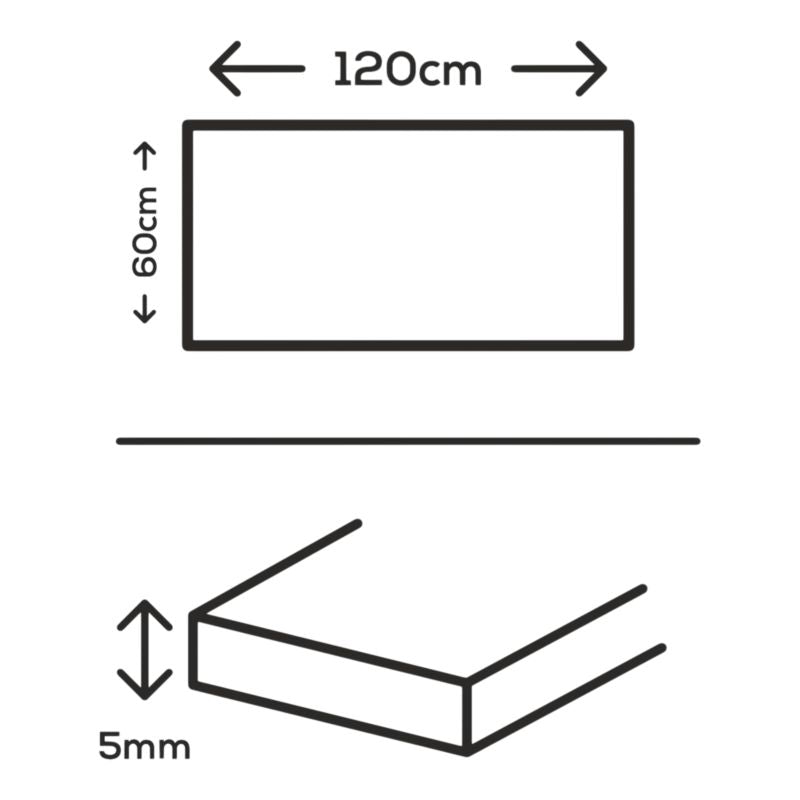 Frostbestandig Nisida Slim porcelænsflise 60 x 120 cm hvid 2,16 m²