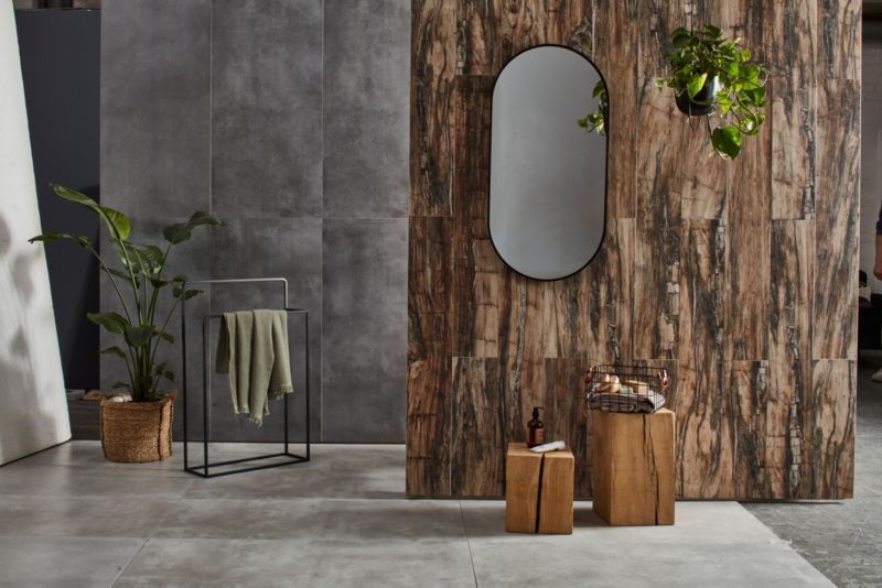 Frostbestandig Sepia-gulvflise 59,7 x 119,7 cm grafit 1,43 m²