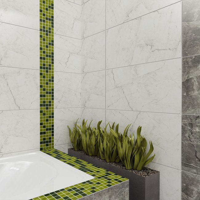 Frostbestandig glaseret Athena-gulvflise 61 x 61 cm bianco 1,49 m²