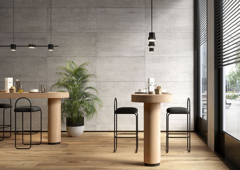 Frostbestandig glaseret klinker Docks 60 x 120 cm lys grå 1,44 m²