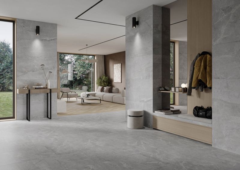 Empire frostbestandig glasert gresflis 59,85 x 119,85 cm grå 1,43 m²