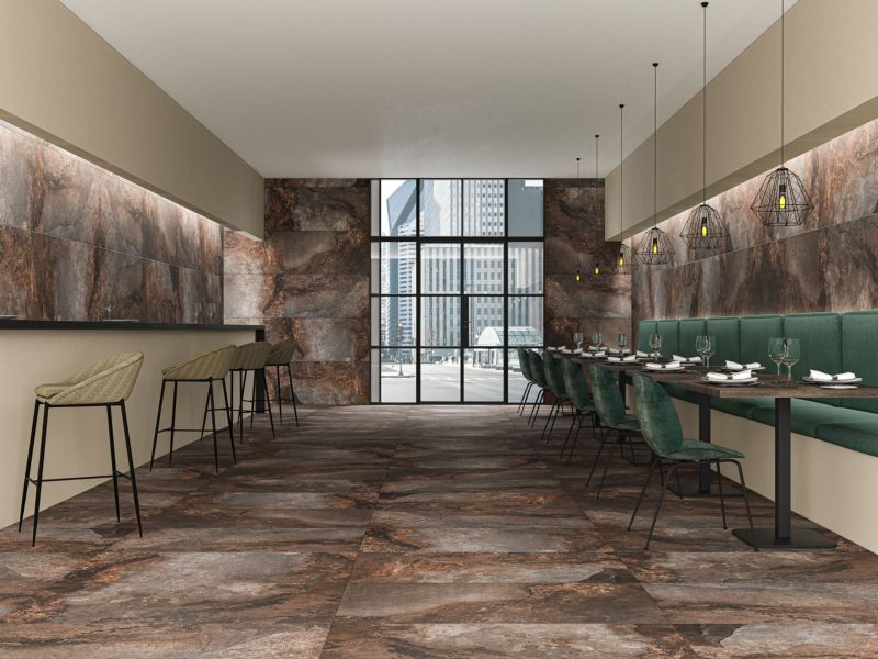 Frostbestandig glaseret porcelænsflise Hekla Magma 60 x 120 cm 1,44 m²