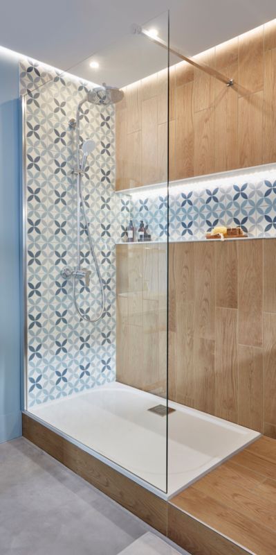 Frostbestandig glaseret porcelænsflise Hydrolic Design 1 Colours 20 x 20 cm cirkel 1 blå 1 m²