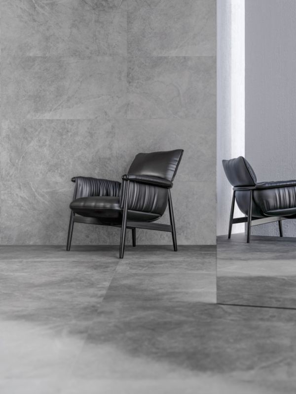 Frostsikker glaseret porcelænsflise Pizarra 60 x 60 x 2 cm grå 0,72 m²