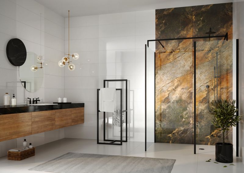 Frostbestandig poleret glasurgranit Flamestone Ceramstic 80 x 160 cm 2,56 m²