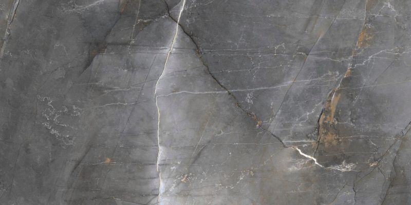 Frostbestandig glasert Riva-gulvflise 60 x 120 cm i nero carving, 1,44 m²