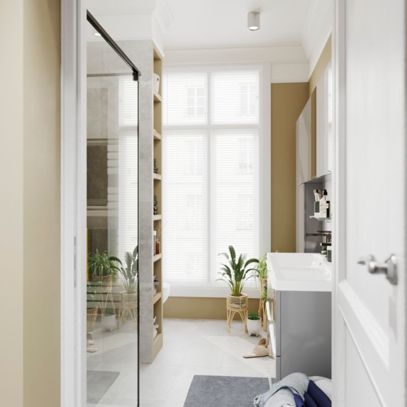 Frostsikker glaseret sepia grå porcelænsflise 29,7 x 59,7 cm 1,42 m²