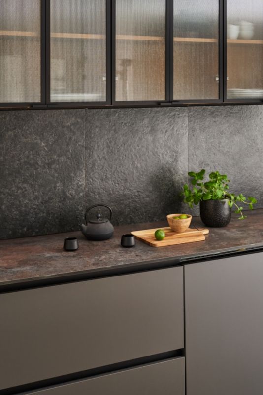 Frostsikker glaseret porcelænsflise Vanilla 59,8 x 59,8 cm mat sort 1,79 m²