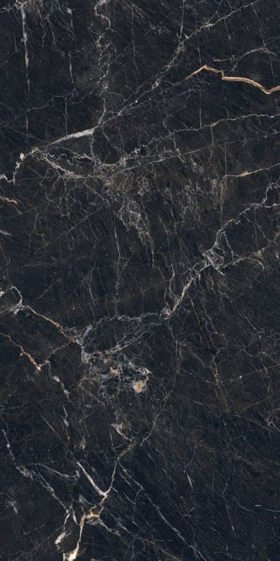 Frostbestandig glaseret Veneto-gulvflise 119,8 x 59,8 cm sort 1,43 m²