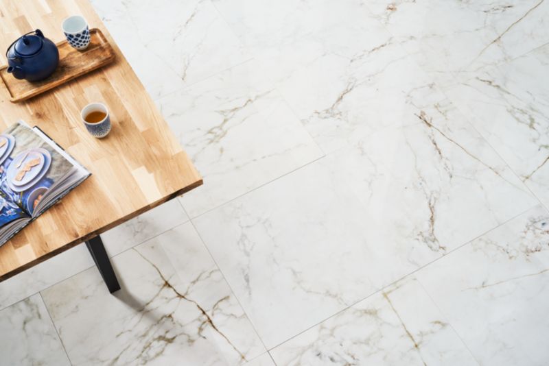 Shellstone porcelænsflise 59,8 x 59,8 cm hvid 1,79 m²