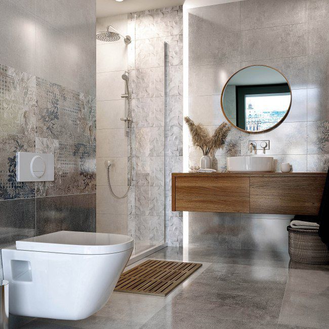 Glaseret porcelænsflise Odys Ceramstic 60 x 60 cm mørkegrå 1,44 m² 25 kg