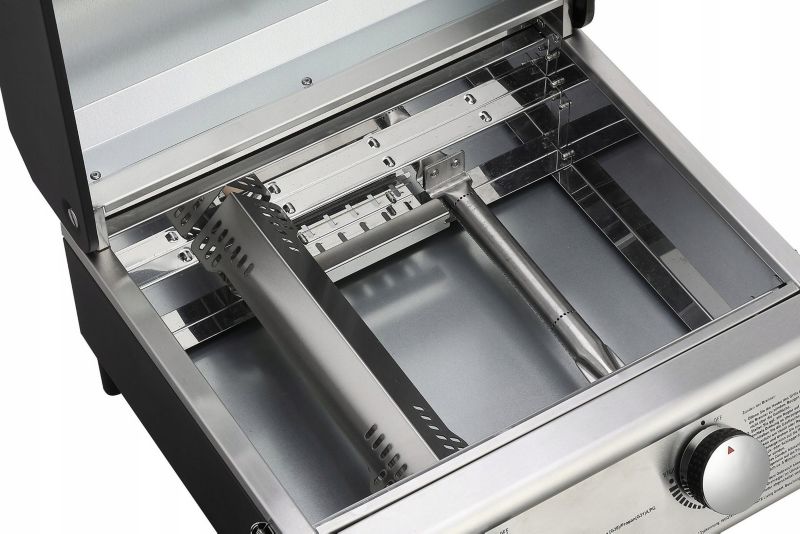 Turistisk gasgrill Jesolo EL FUEGO med glaslåg, 1 stk.