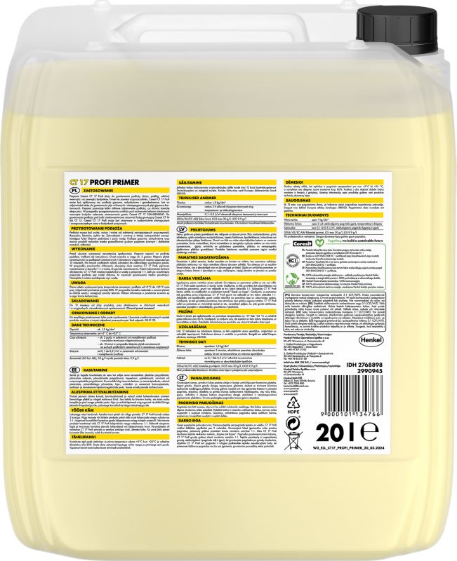 Dybtgående grundingsmiddel Ceresit Ct17 20 l