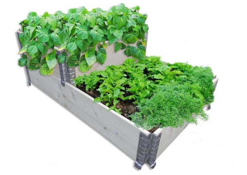 Sammenklappelig grøntsagsbed 80 x 60 x 20 cm