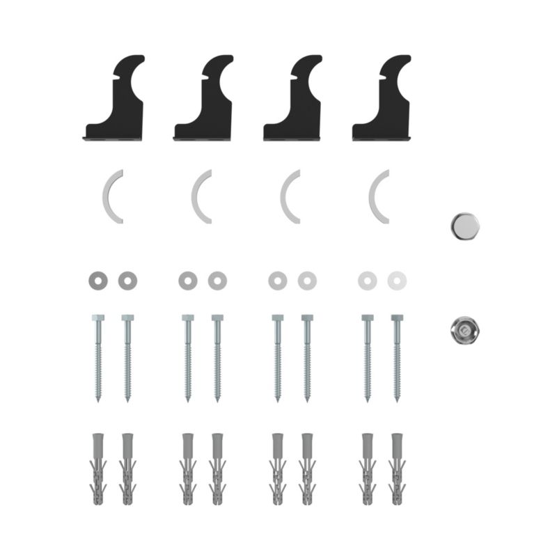 Dekorativ radiator Faringdon 180 x 60,8 cm mat-sort