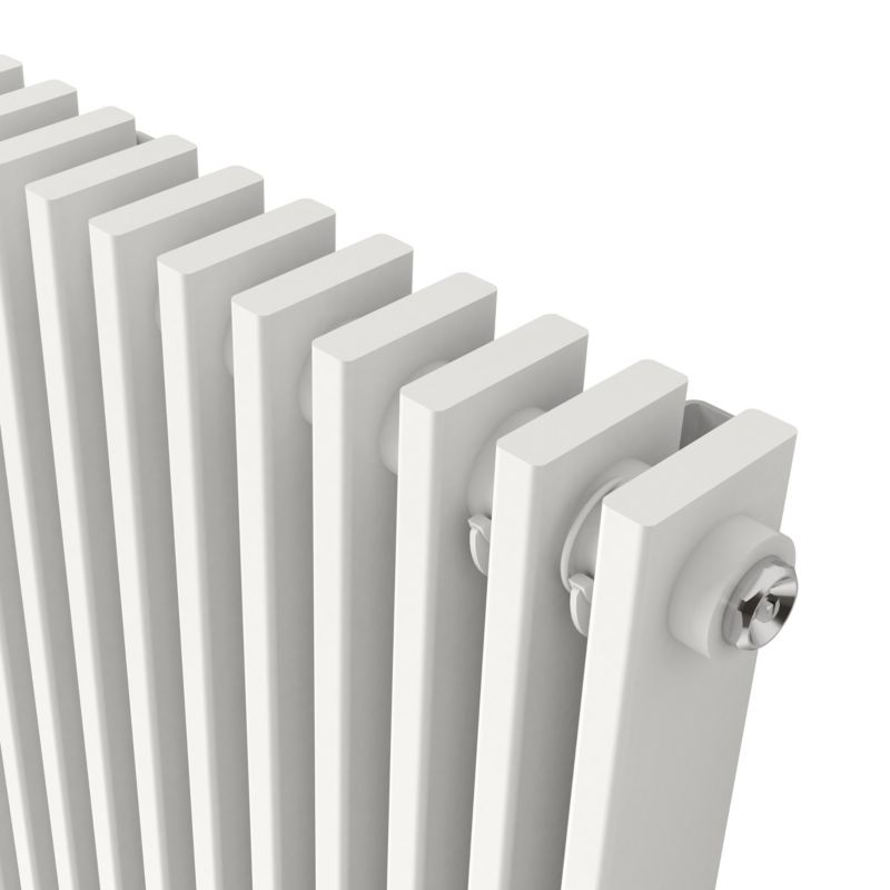 Dekorativ radiator GoodHome Kensal 180 x 36 cm hvid