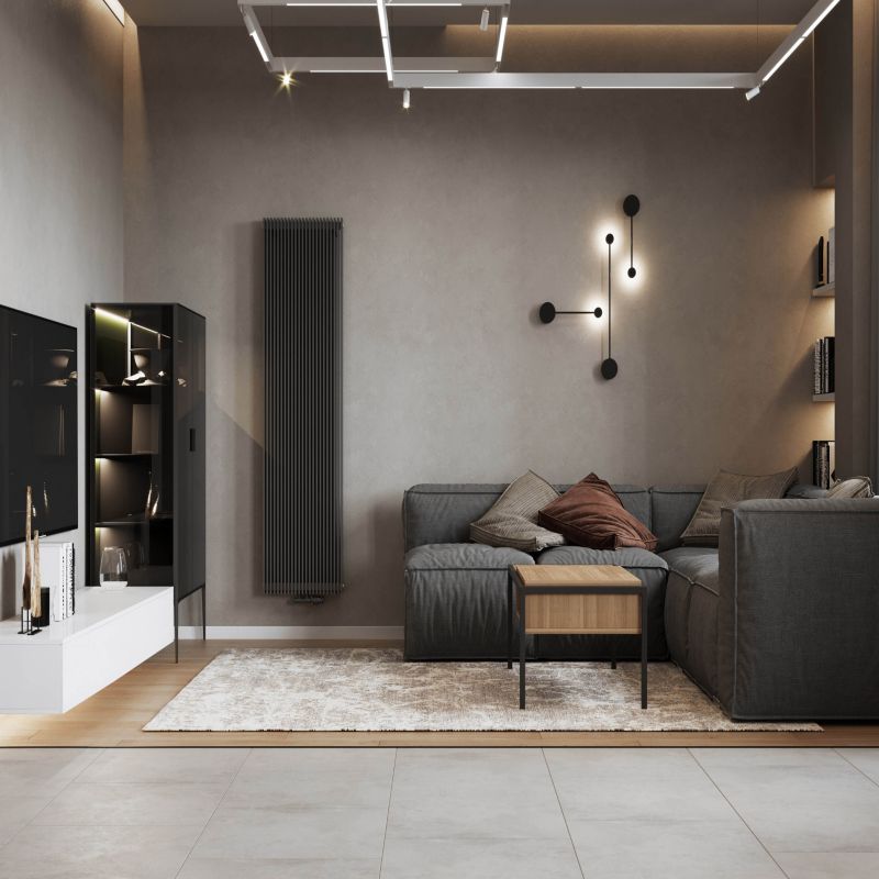 Dekorativ radiator Instal-Projekt Afro New X C31 180 x 40 cm sort