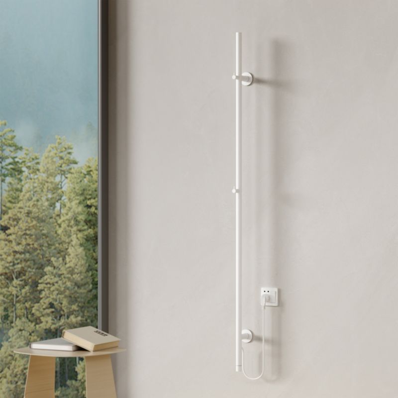 Elektrisk Håndklædetørrer 2,5x150 cm Hvid 60W