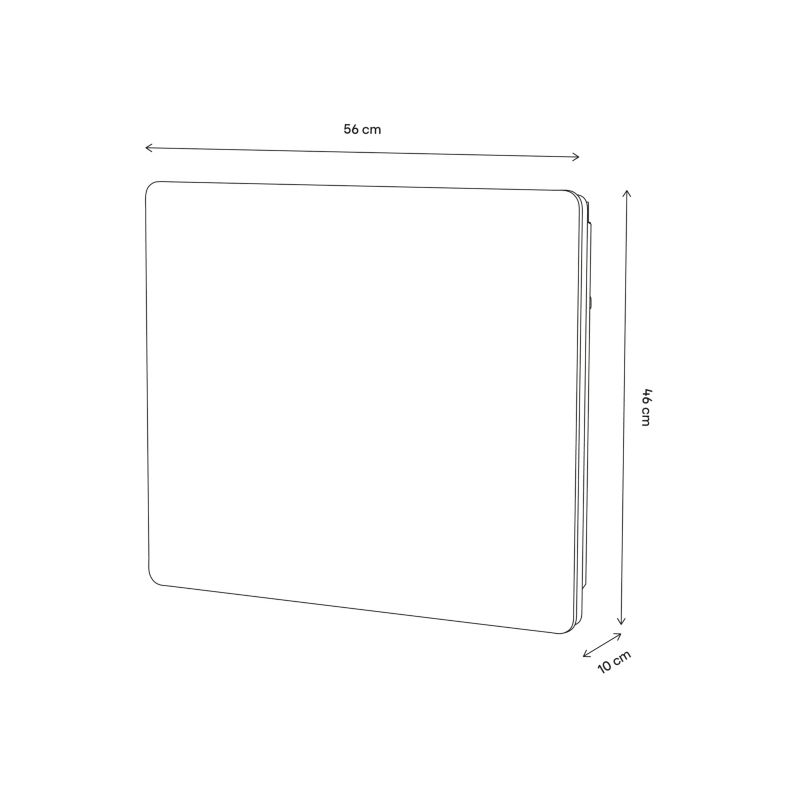 Elektrisk radiator Binda 1000 W hvid