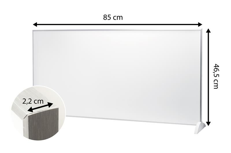 Kaltmann K-CPH2500W glas konvektorvarmer med Wi-Fi til 25 m², 1 stk.