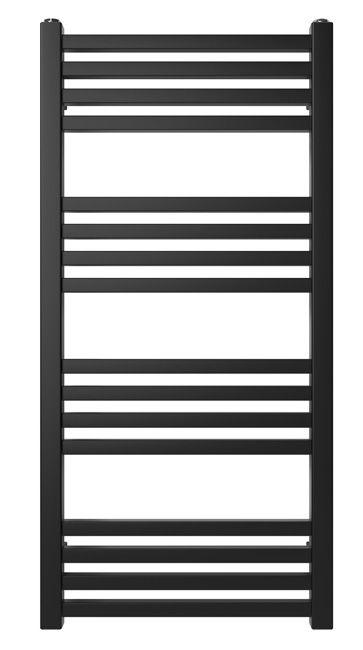 GoodHome Duala badeværelsesradiator 83 x 40 cm mat-sort