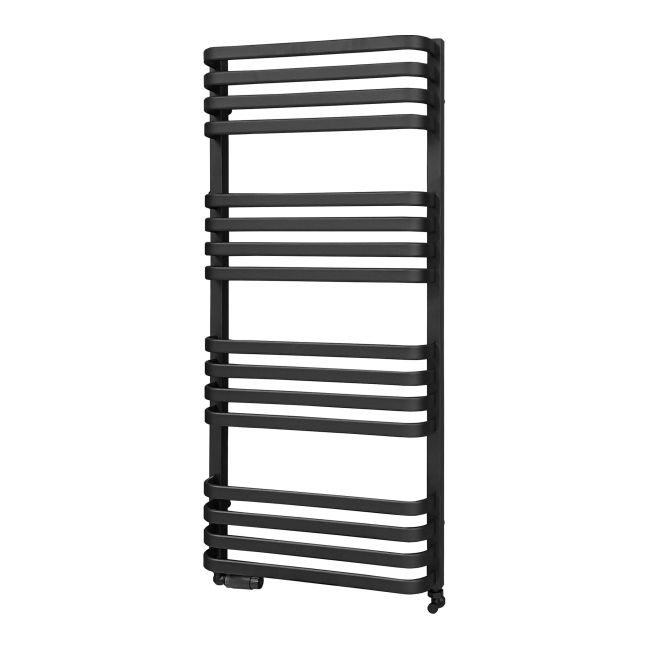 Luxrad Piatto badeværelsesradiator 114 x 53 cm mat-sort
