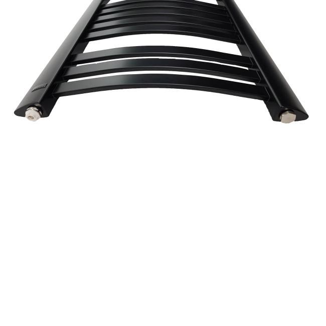 Sort badeværelsesradiator Rubin 115 x 48 cm