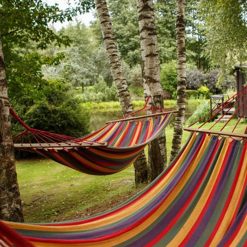 Hængekøje 1-Person 250x90 cm Rød