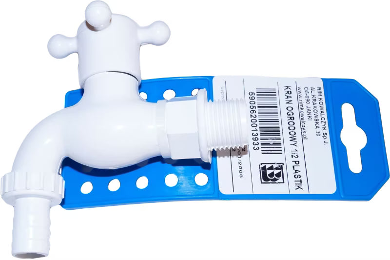 Havehane Plastik 1/2" Hvid
