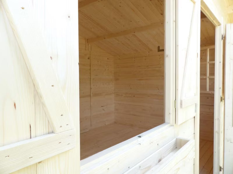Havehus DOM337 4x3 m Træ Natur 12 m²